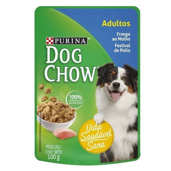 Alimento Purina Dog Chow Adultos Sabor Festival De Pollo X 100G
