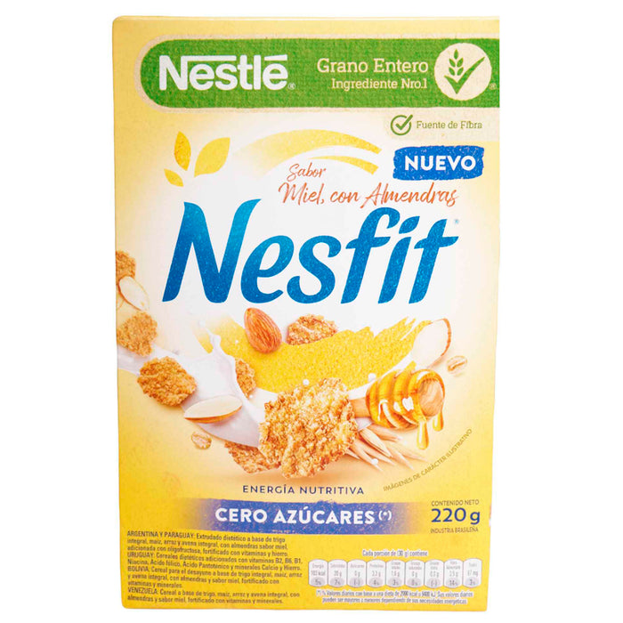 Cereal Nestlé Nesfit Miel Con Almendra Cero Azúcar X 220G