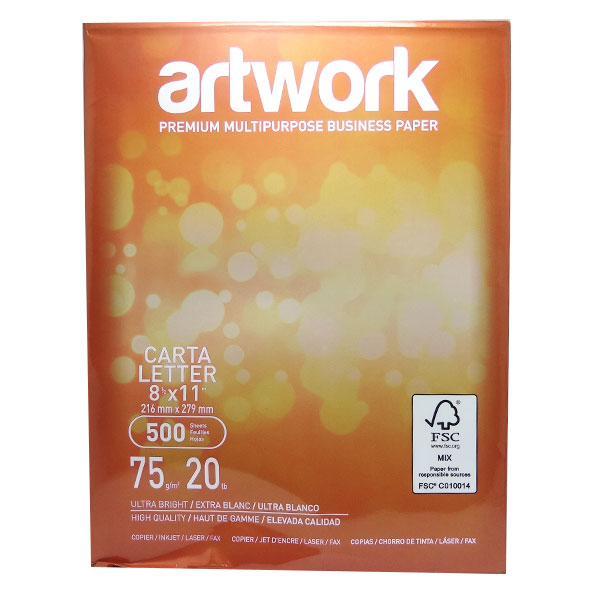 Artwork Papel Fotocopia Carta X 500 Hojas