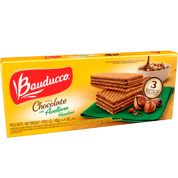Bauducco Galleta Wafer Sabor A Chocolate Con Avellana X 140G