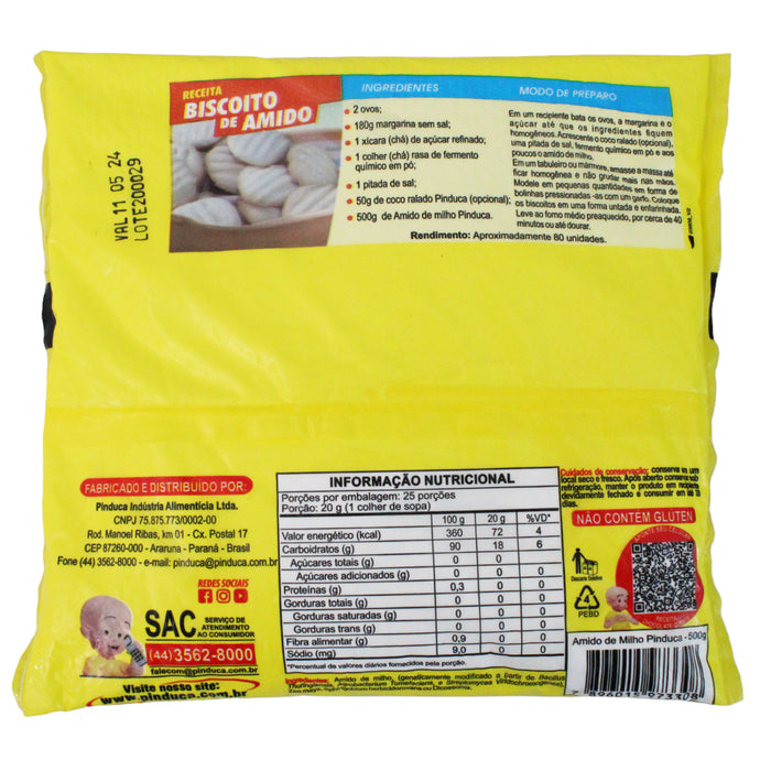 Almidón De Maíz Pinduca Maizena X 500G