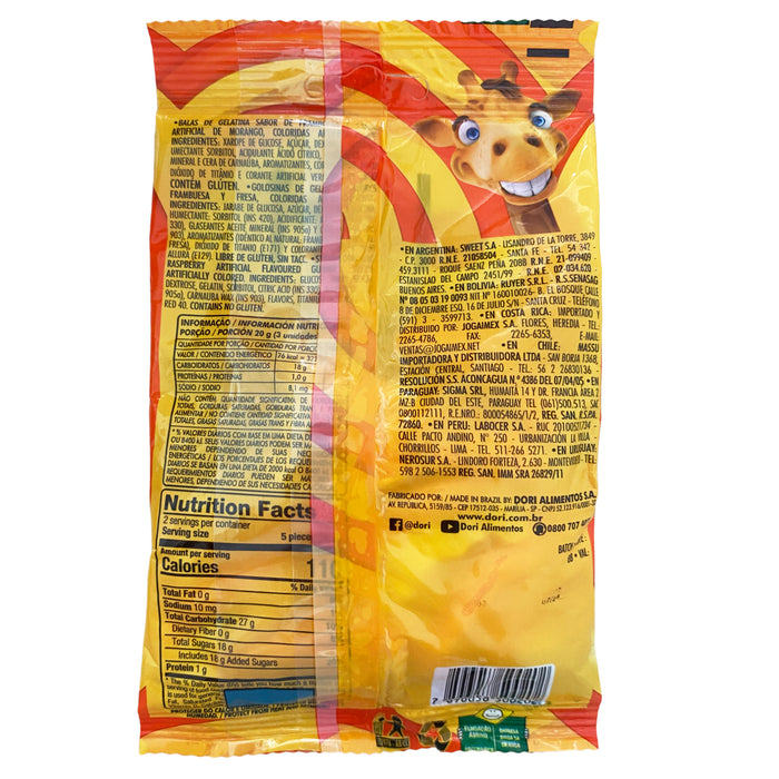 Dori Boca Gomitas Sabor Fresa Y Frambuesa X 60G