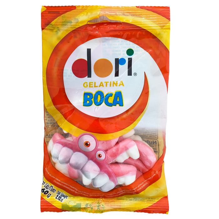Dori Boca Gomitas Sabor Fresa Y Frambuesa X 60G