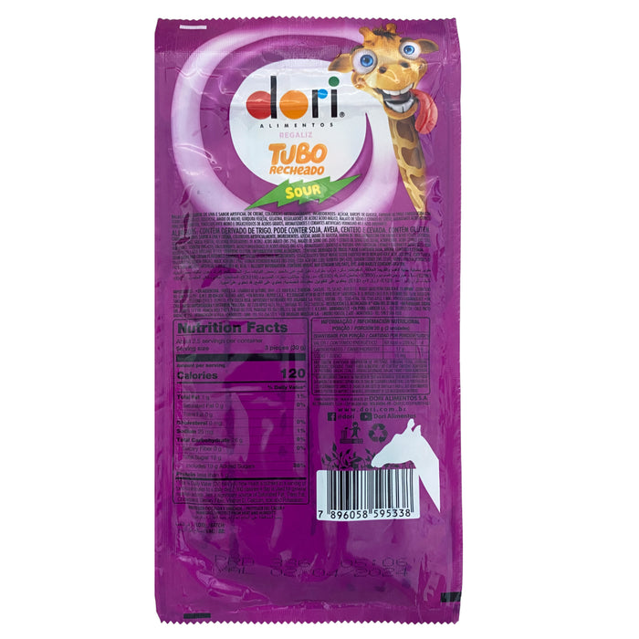 Dori Regaliz Gomitas Acidas Sabor Uva Y Crema X 70G