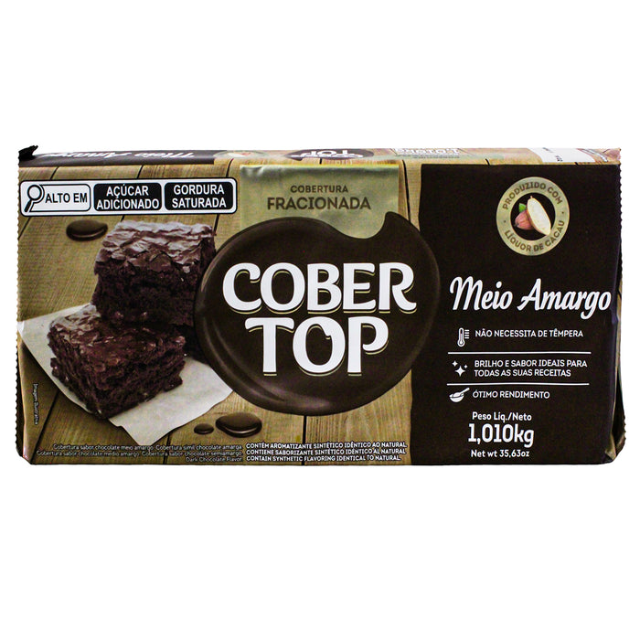 Cobertura De Chocolate Cobertop Medio Amargo X 1Kg
