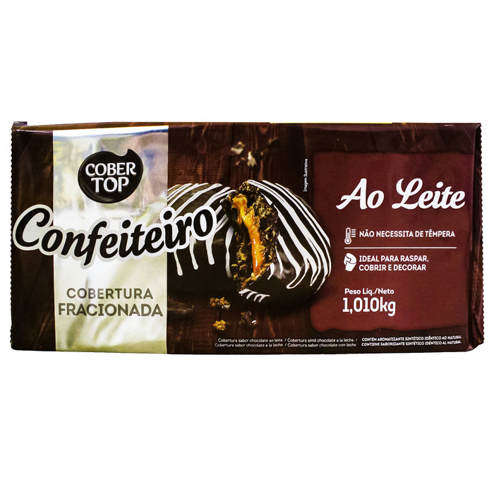Cobertura Confitada Cobertop Chocolate Con Leche X 1Kg
