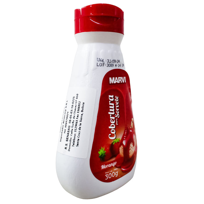 Cobertura Para Helado Marvi Sabor Frutilla X 300G