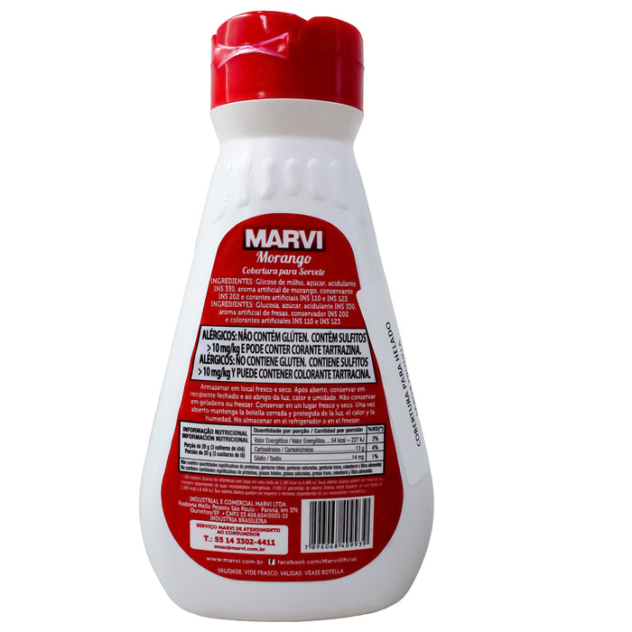 Cobertura Para Helado Marvi Sabor Frutilla X 300G
