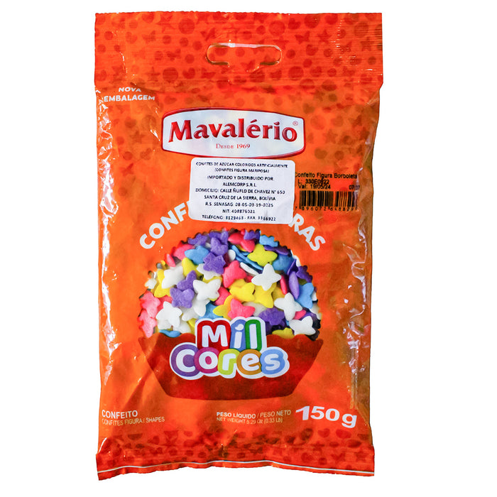 Confites Mavalerio Figuras Mariposas X 150G