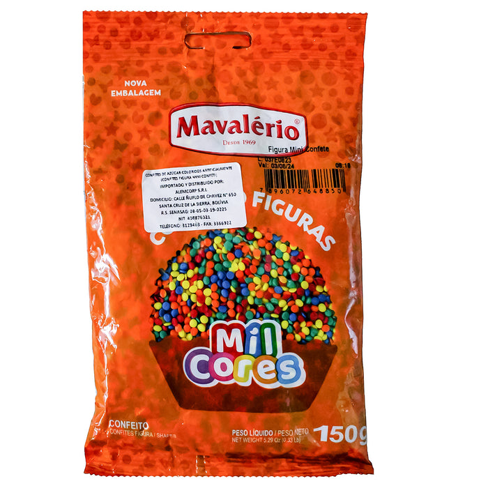Confites Mavalerio Figuras Mini Confeti X 150G