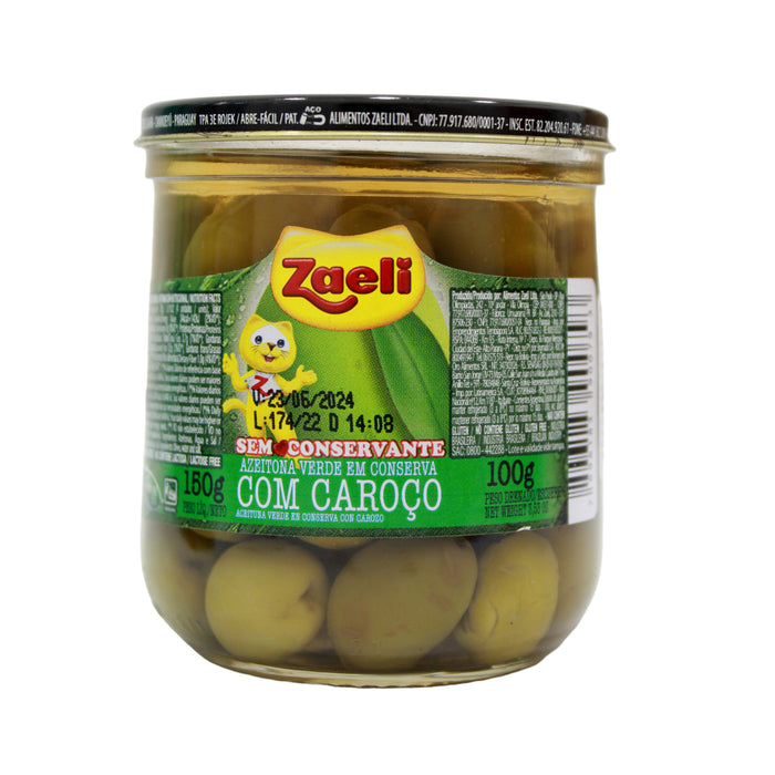 Zaeli aceituna verde con carozo x 100gr