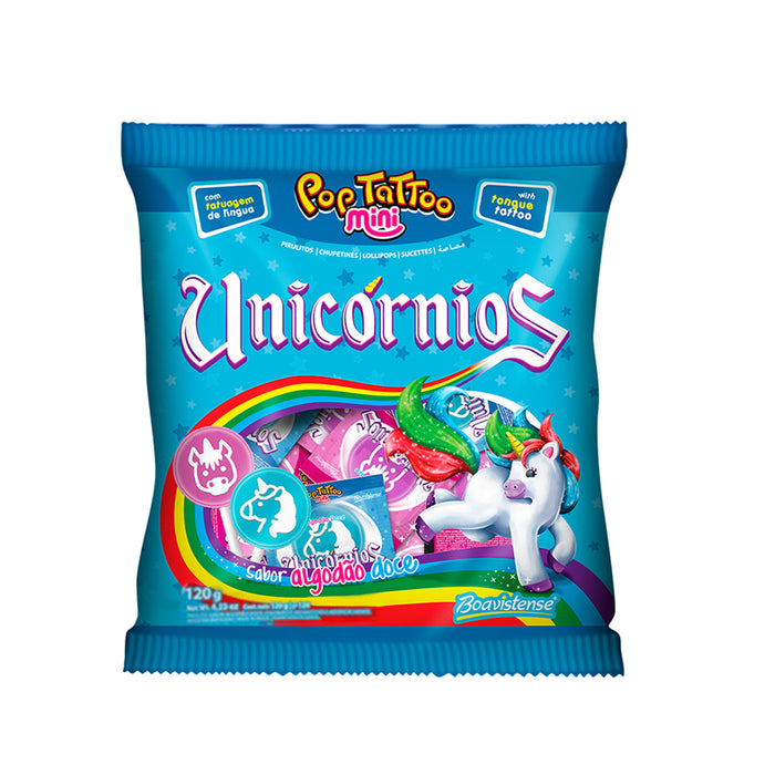 Unicornios Chupete Tatto Algodon Azucarado X 120G