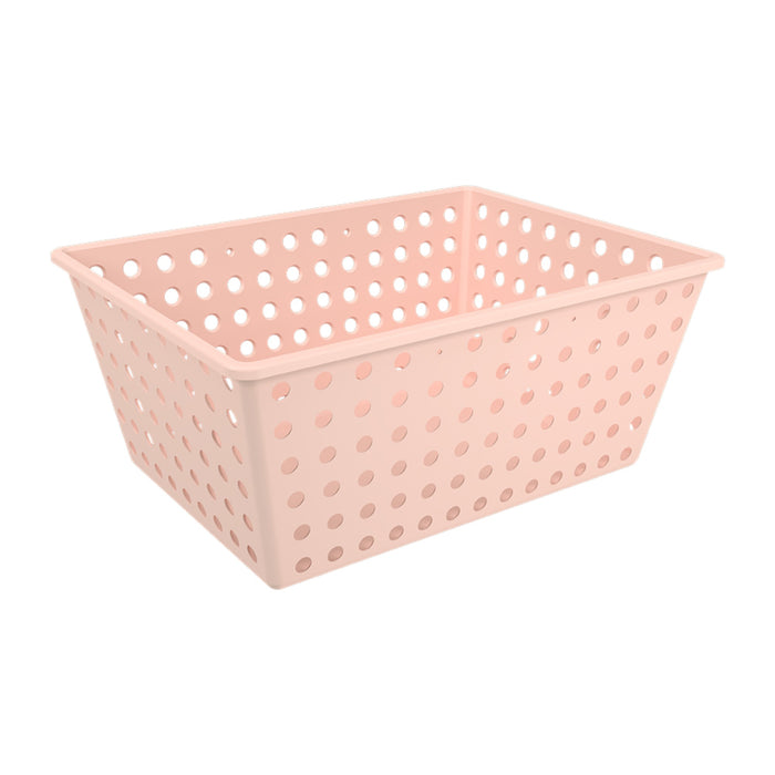 Cesta De Plastico Coza Maxi One Color Rosa Blush X 2.9L