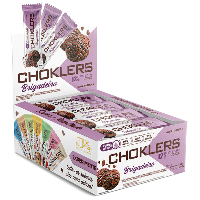 Barra Proteica Mix Nutri Brigadeiro Choklers X 40G