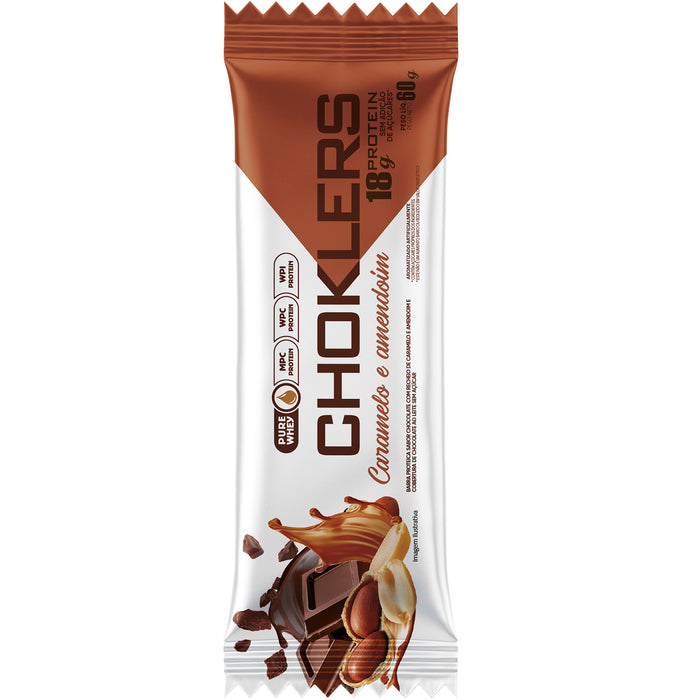 Choklers Barra Proteica Caramelo Amendoin X 60G