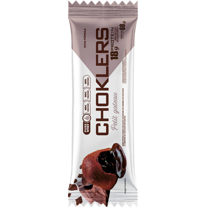 Choklers Barra Proteica Petit Gateau X 60G