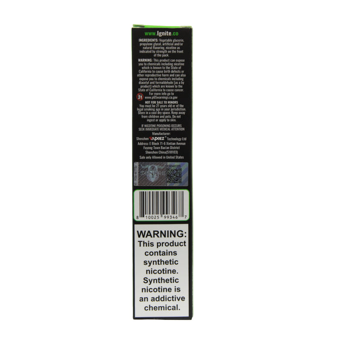 Ignite Green Apple Peach Kiwi Vape 1500 Puffs