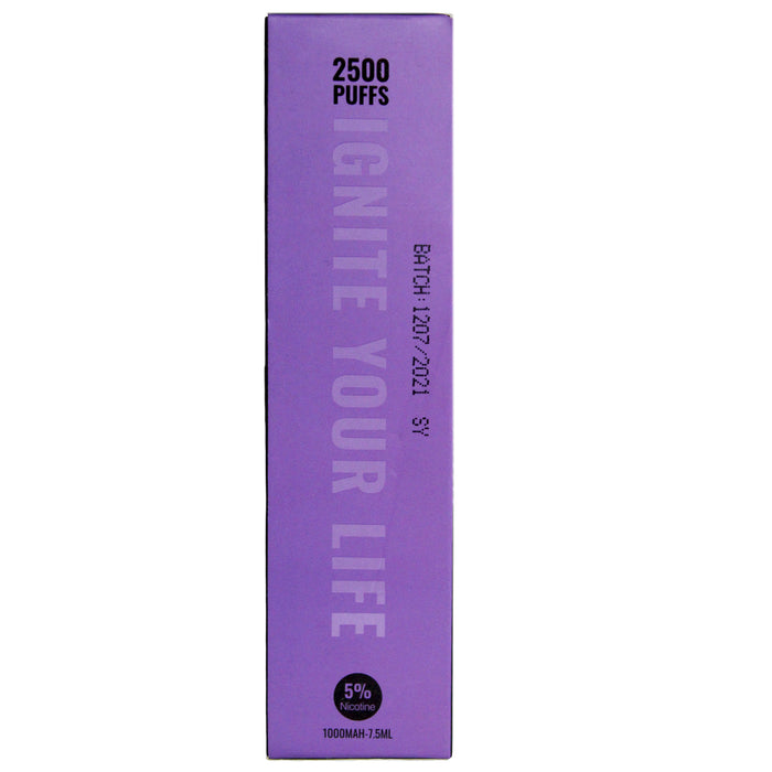 Ignite Vape Blueberry Raspberry Ice 2500 Puffs