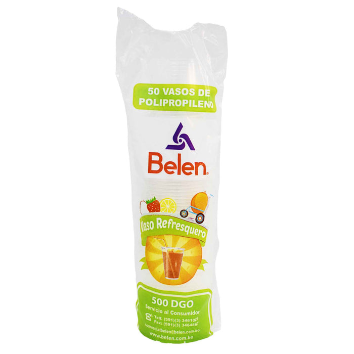 Belen Vasos Desechables De 500Ml X 50 Unidades