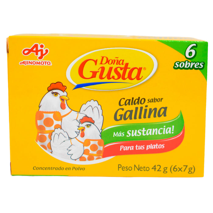 Sazonador Doña Gusta Sabor Gallina X 6 Sobres (42G)