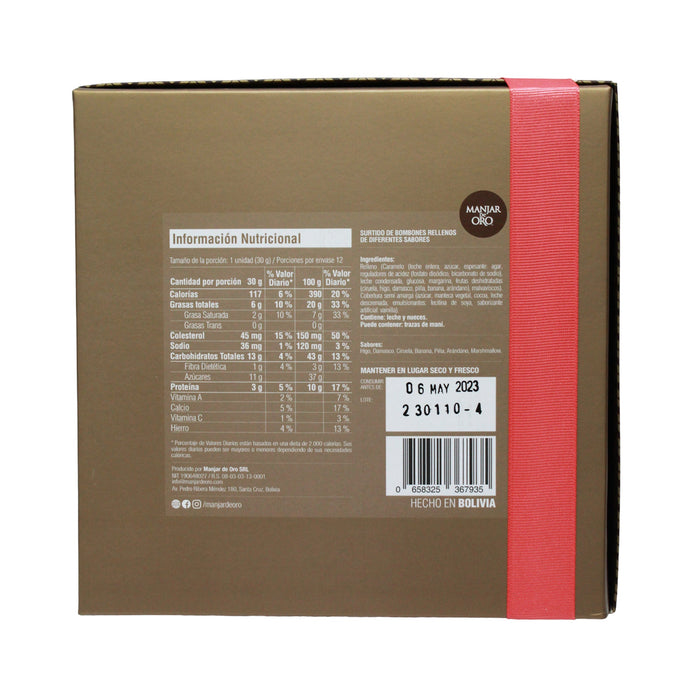 Manjar De Oro Bombones 360G X 12 Unidades