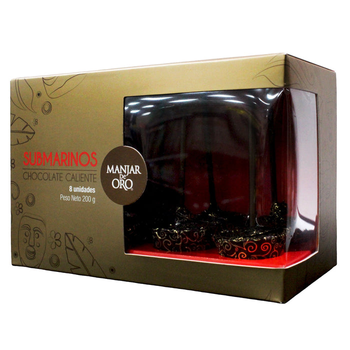 Manjar de oro submarinos chocolate 200gr x 8 unidades