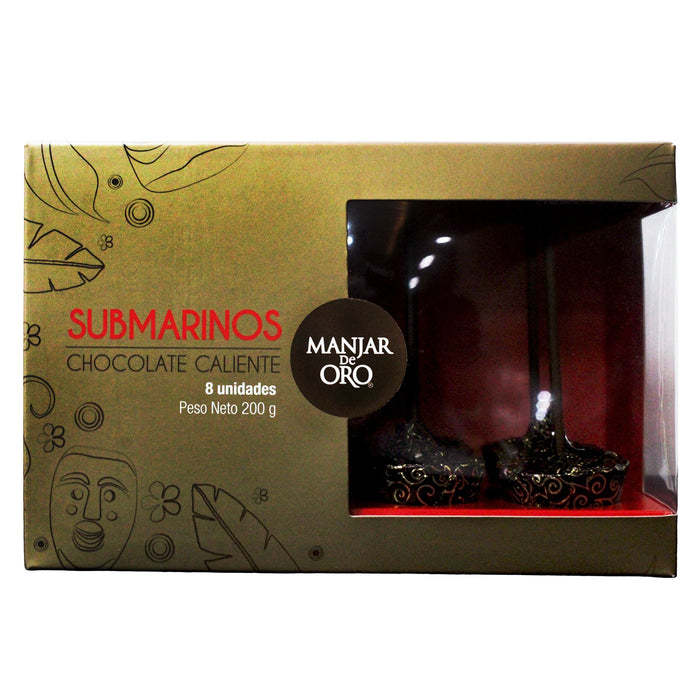 Manjar de oro submarinos chocolate 200gr x 8 unidades