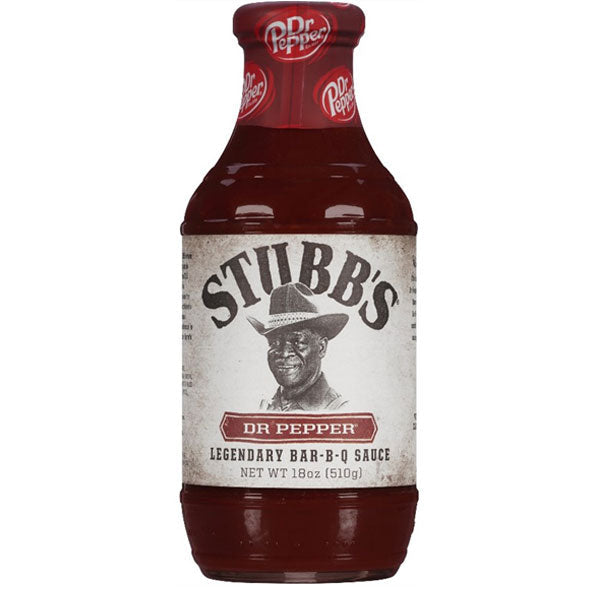 Stubbs dr pepper legendary bar-b-q sauce salsa barbacoa frasco x 18oz