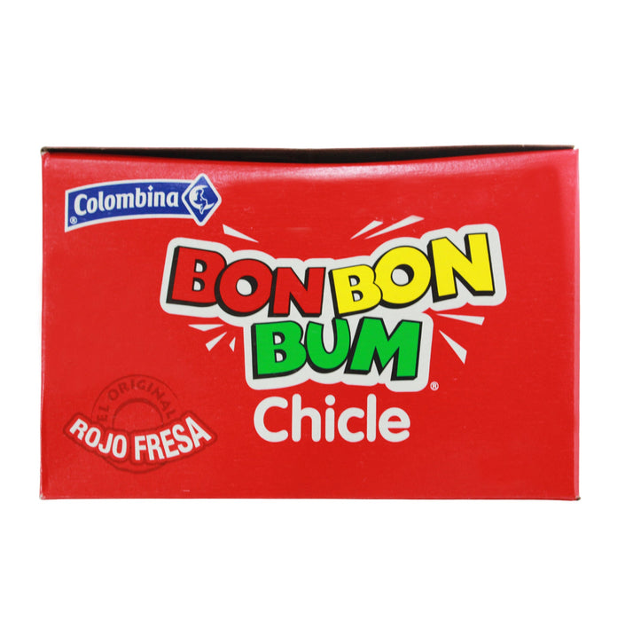 Bon Bon Bum Chicles Rojo Fresa Caja X 50 Unidades