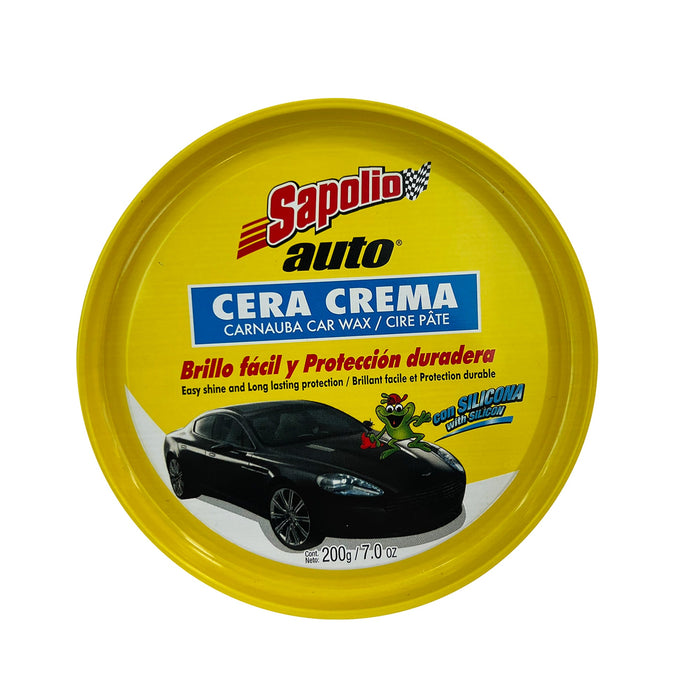 Sapolio Auto Cera Crema Con Silicona X 200G
