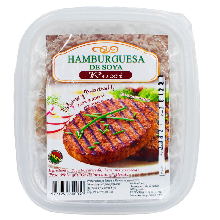Roxi hamburguesas de soya x 360gr
