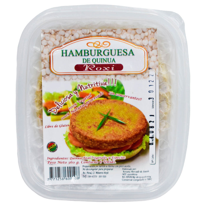 Roxi hamburguesas de quinua x 360gr