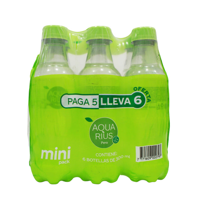 Aquarius Pack Jugo De Pera 300Ml X 6 Unidades