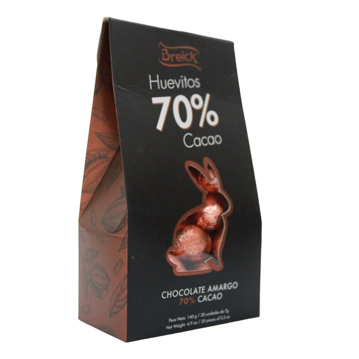 Breick Huevitos Chocolate Amargo 70% Cacao X 140G