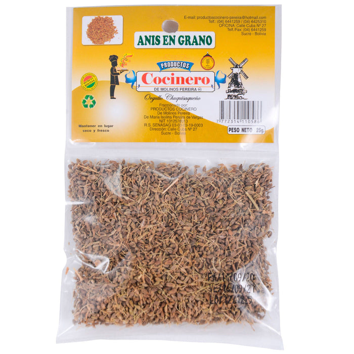 Anís Cocinero Bolsita X 25G