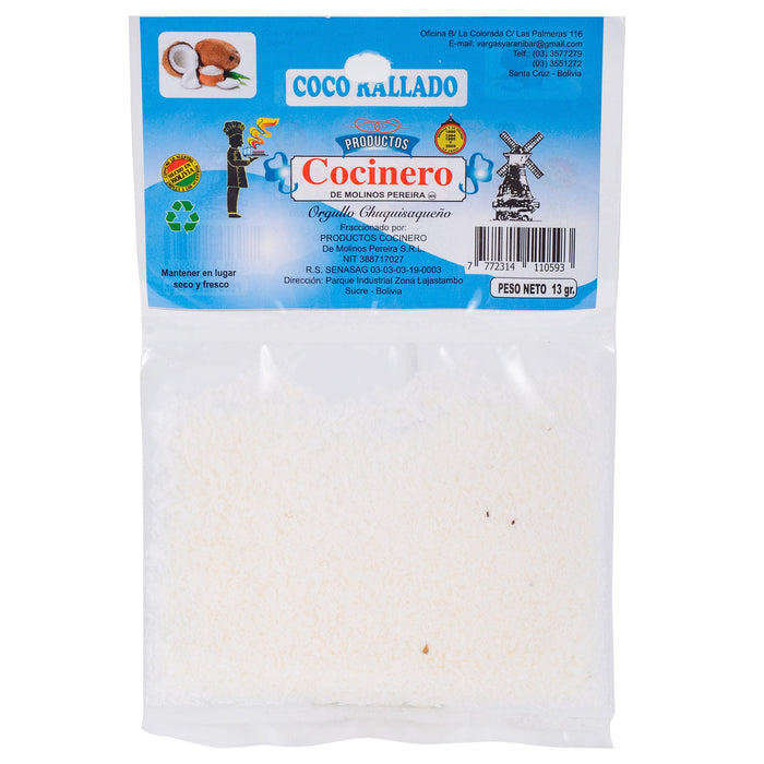 Coco Cocinero Rallado Bolsita X 13G