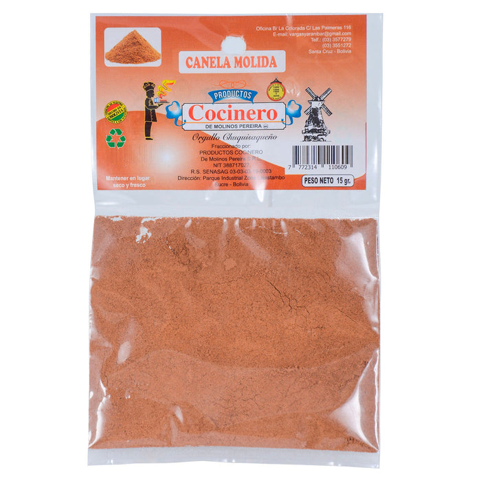 Canela Molida Cocinero Bolsita X 15G
