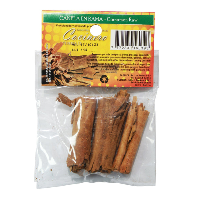 Canela Cocinero En Rama Bolsa X 20G