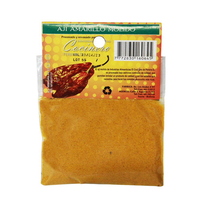 Ají Amarillo Molido Cocinero Bolsa X 40/50G