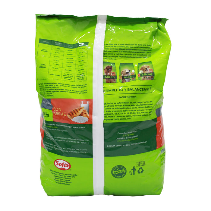 Alimento Canino Cachorros Mican Con Leche X 2.8Kg