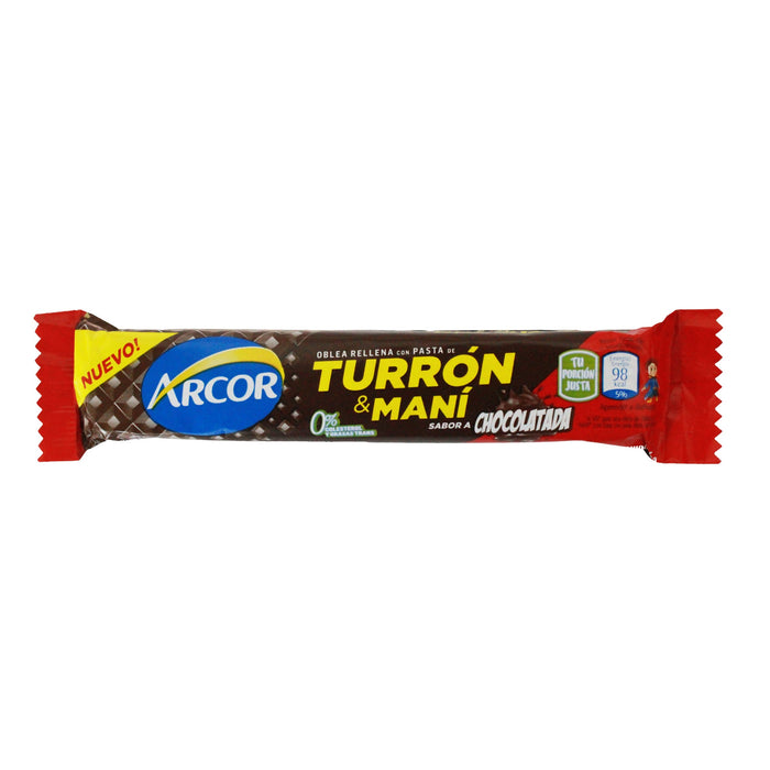 Arcor Turron Y Mani Sabor Chocolatada X 25G