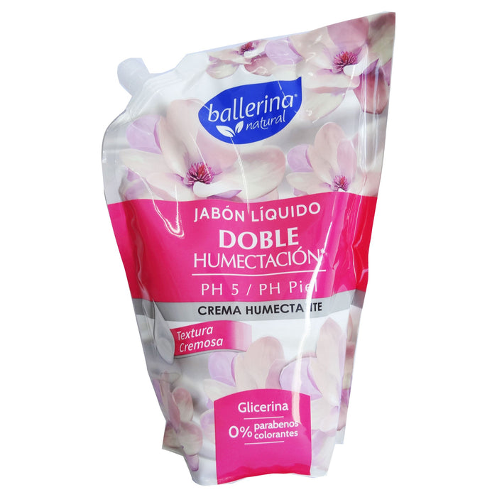 Ballerina jabon liq doypack doble humectacion glicerina x 900ml