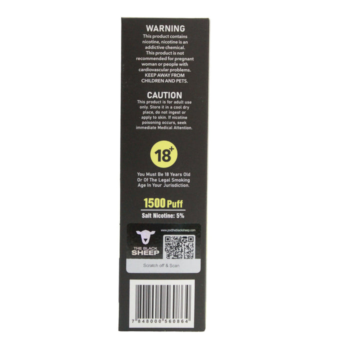 Blacksheep Xl Banana Ice Vape 1500 Puffs