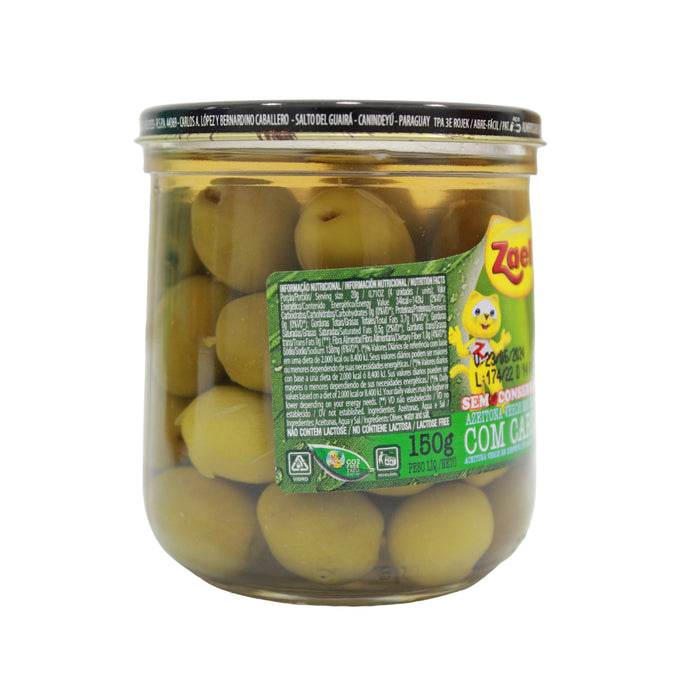 Zaeli aceituna verde con carozo x 100gr