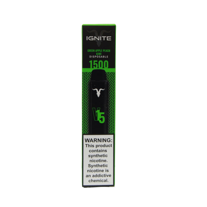 Ignite Green Apple Peach Kiwi Vape 1500 Puffs