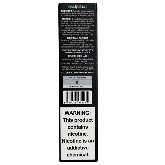 Ignite Vape Icy Mint 2500 Puffs