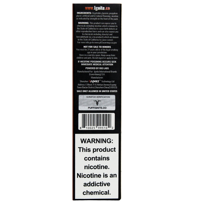 Ignite Vape Strawberry Watermelon 2500 Puffs