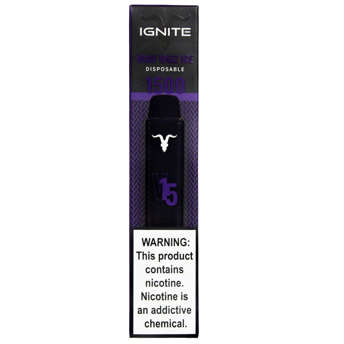 Ignite Vape V15 Blue Razz Ice 1500 Puffs
