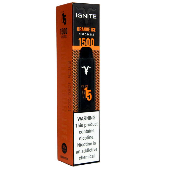 Ignite Vape V15 Orange Ice 1500 Puffs