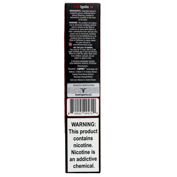 Ignite Vape V15 Strawberry Apple Watermelon 1500 Puffs